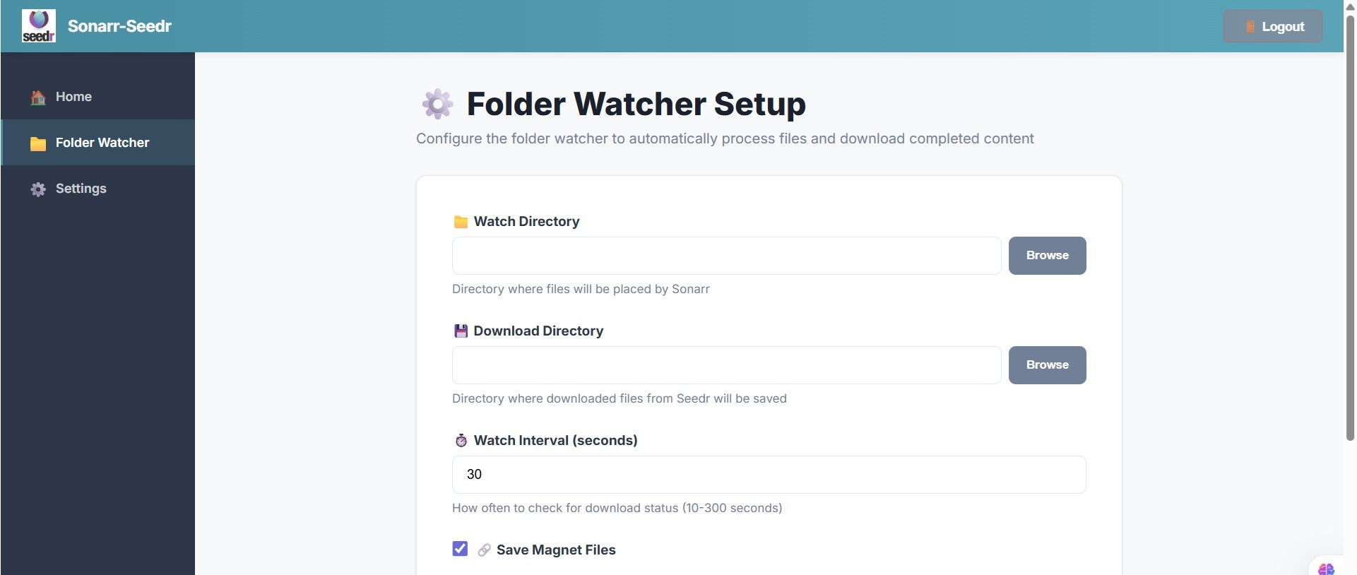 Magic folders in Seedr Sonarr plugin